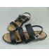 SH163 - Buckle Triple Strap Slide Sandals